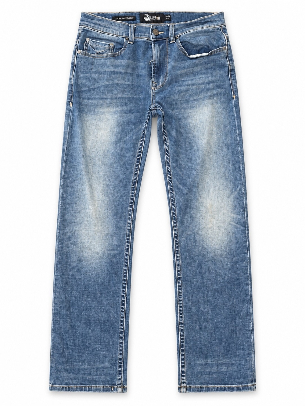 Seeded & Sewn Jordan Regular Straight Jeans Men’s 30x32 Blue Denim